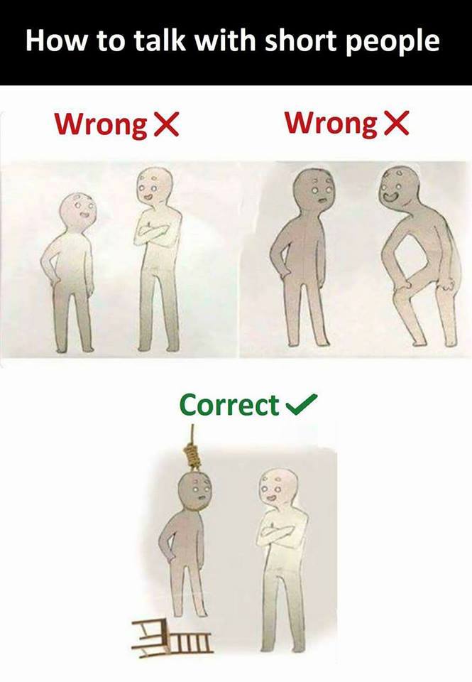 How with talk short people meme