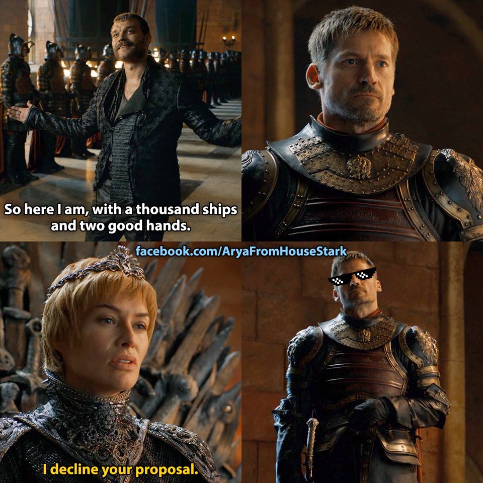 Euron Greyjoy Cercei Lannister Jaime meme