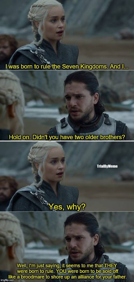 Daenerys Jon Snow meme