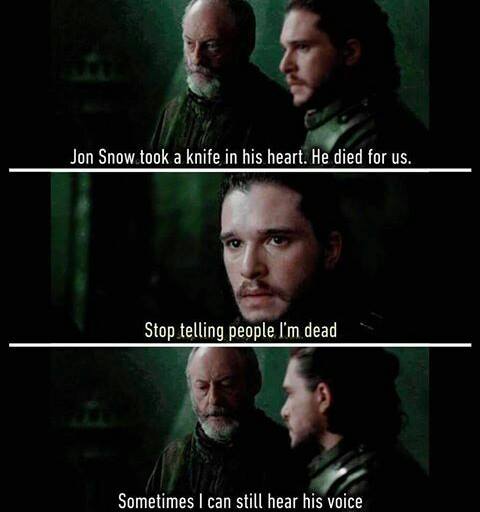 Jon Snow meme Davos death