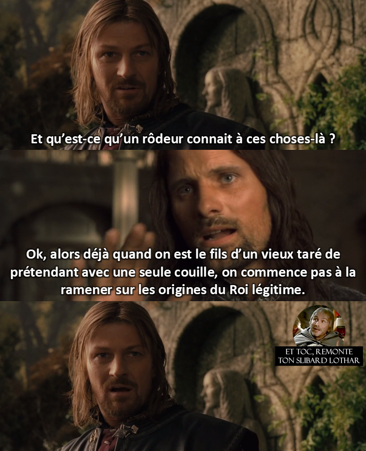 Le Seigneur des Anneaux clash Aragorn vs Boromir