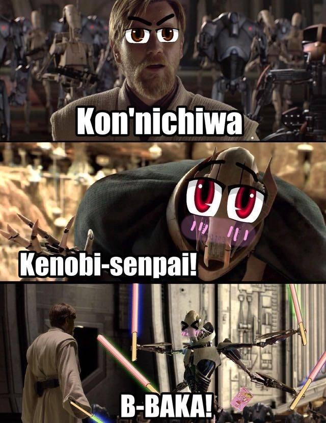 Star Wars meme grievous kenobi