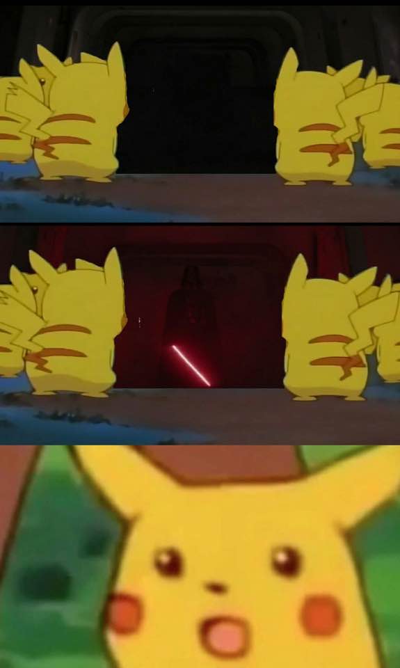 star wars meme pikachu