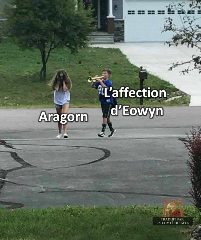 aragorn affection eowyn le seigneur des anneaux